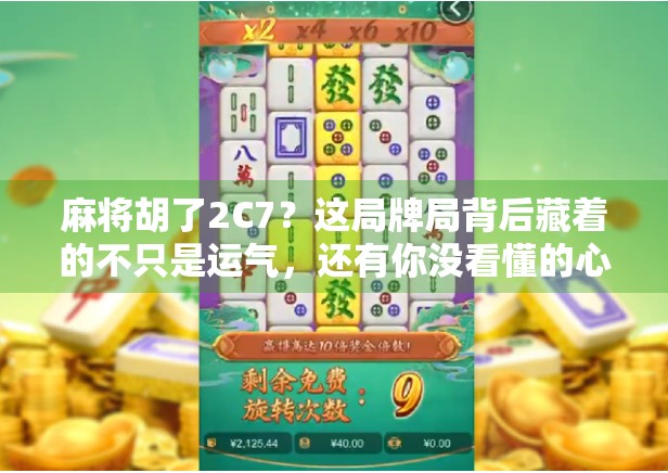 麻将胡了2C7？这局牌局背后藏着的不只是运气，还有你没看懂的心理博弈！