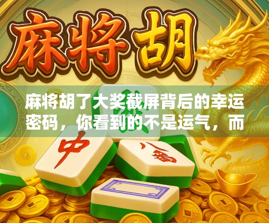 麻将胡了大奖截屏背后的幸运密码,你看到的不是运气,而是人性的博弈 麻将胡了大奖截屏背后的幸运密码,你看到的不是运气,而是人性的博弈