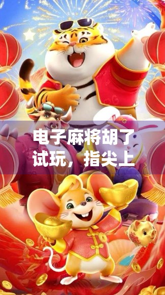 电子麻将胡了试玩,指尖上的老友记,传统游戏的数字新生代!