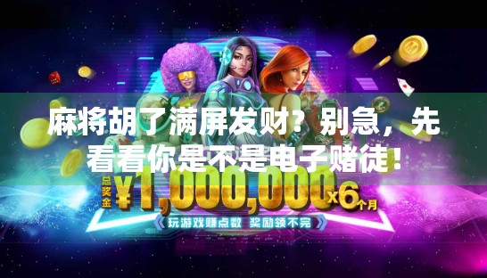 麻将胡了满屏发财？别急，先看看你是不是电子赌徒！