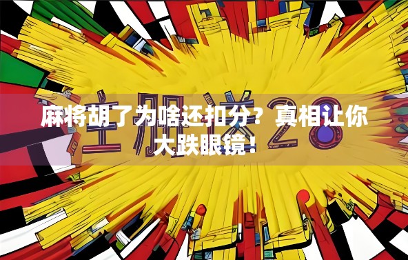 麻将胡了为啥还扣分?真相让你大跌眼镜!